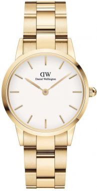 Hodinky Daniel Wellington Iconic Link White dámske, zlatá farba