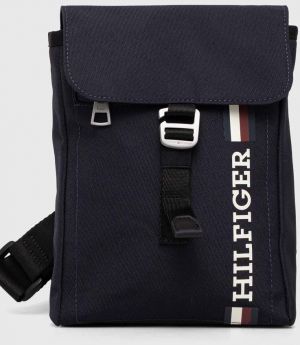 Malá taška Tommy Hilfiger tmavomodrá farba