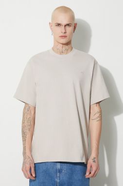 Bavlnené tričko adidas Originals Adicolor Contempo Tee pánske, béžová farba, s nášivkou, IP2773