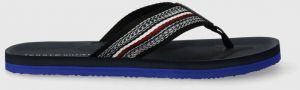 Žabky Tommy Hilfiger COMFORT HILFIGER BEACH SANDAL pánske, tmavomodrá farba, FM0FM04910