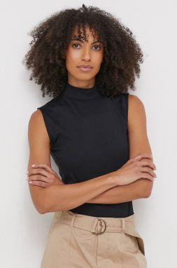Body Calvin Klein dámske, čierna farba, s polorolákom