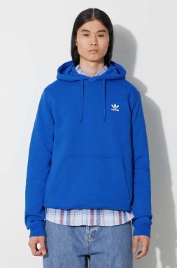 Mikina adidas Originals Trefoil Essentials Hoody pánska, s kapucňou, jednofarebná, IR7787