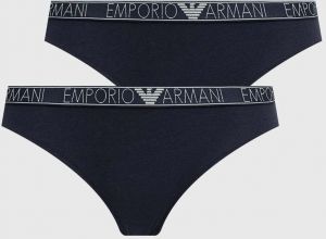 Nohavičky Emporio Armani Underwear 2-pak tmavomodrá farba