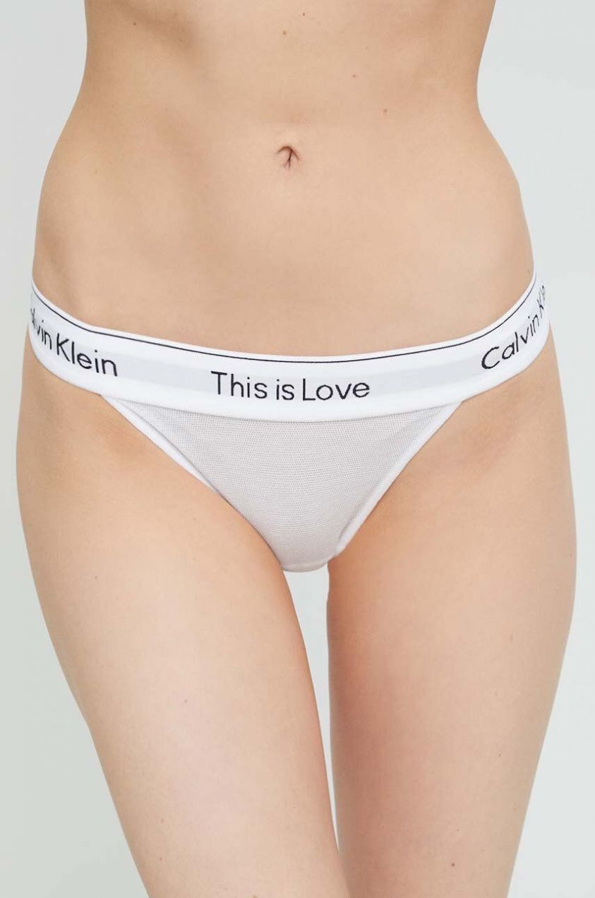 Nohavičky Calvin Klein Underwear biela farba