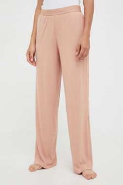 Pyžamové nohavice Calvin Klein Underwear dámske, ružová farba
