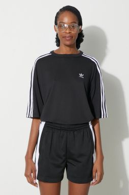 Tričko adidas Originals 3-Stripes Tee dámske, čierna farba, IU2406