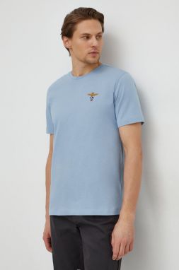 Bavlnené tričko Aeronautica Militare pánsky, s nášivkou