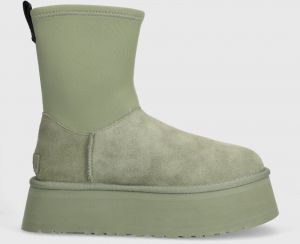 Snehule UGG Classic Dipper zelená farba, 1144031