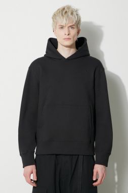 Bavlnená mikina adidas Originals Contempo French Terry Hoodie pánska, čierna farba, s kapucňou, jednofarebná, HK2937