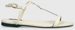 Kožené sandále Patrizia Pepe dámske, biela farba, 8X0025 L048 W338