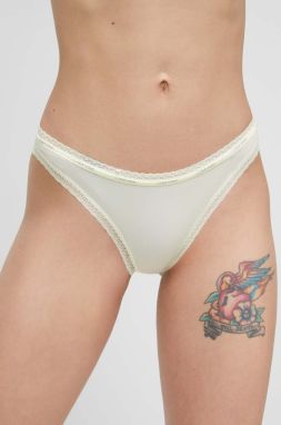 Nohavičky Calvin Klein Underwear žltá farba