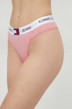 Tangá Tommy Jeans ružová farba