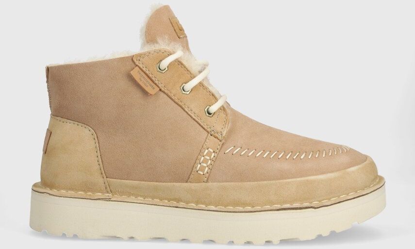 Semišové topánky UGG Neumel Crafted Regenerate béžová farba, 1153850