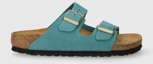 Nubukové papuče Birkenstock Arizona tyrkysová farba, 1026537