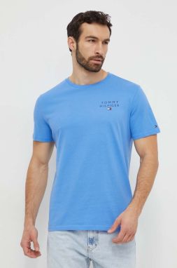 Bavlnené tričko Tommy Hilfiger melanžový