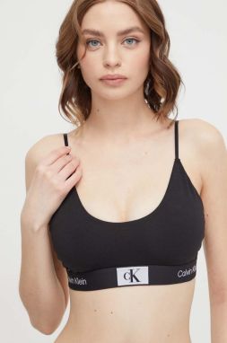 Podprsenka Calvin Klein Underwear čierna farba, melanž