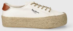 Espadrilky Pepe Jeans PLS10412 biela farba, KYLE CLASSIC