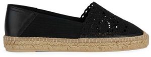 Espadrilky Geox D LAMPEDUSA čierna farba, D45V0D 0DS10 C9999