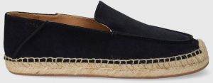 Semišové espadrilky BOSS Madeira tmavomodrá farba, 50516853