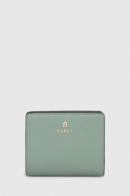 Kožená peňaženka Furla dámsky, zelená farba