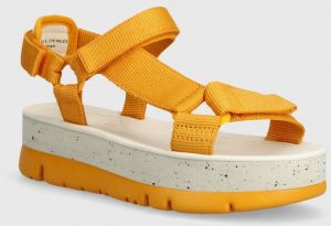 Sandále Camper Oruga Up dámske, oranžová farba, K200851.021