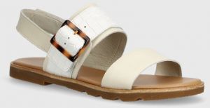 Kožené sandále Sorel ELLA III SLINGBACK dámske, béžová farba, 2069721191