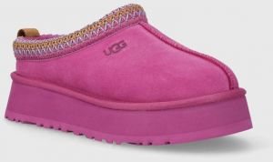 Semišové papuče UGG Tazz ružová farba, 1122553