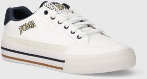 Tenisky Puma Court Classic Vulc Retro Club pánske,biela farba,395089