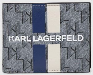 Peňaženka Karl Lagerfeld pánsky, šedá farba