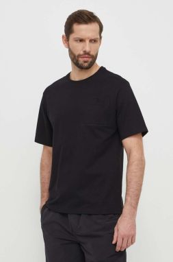 Bavlnené tričko The North Face pánske, čierna farba, jednofarebné, NF0A87D1JK31