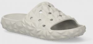 Šľapky Crocs Classic Geometric Slide V2 dámske, šedá farba, 209608