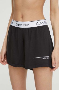 Plážové šortky Calvin Klein čierna farba