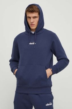 Mikina Ellesse Pershuta OH Hoody pánska, tmavomodrá farba, s kapucňou, s potlačou, SHP16466