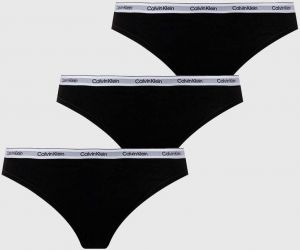 Nohavičky Calvin Klein Underwear 3-pak čierna farba