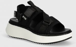 Sandále Steve Madden Decorum dámske, čierna farba, na platforme, SM11003017