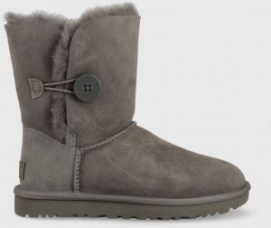 Semišové snehule UGG Bailey Button Bailey Button šedá farba, 1016226.GREY.D