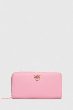 Kožená peňaženka Pinko dámsky, ružová farba, 100250.A0F1