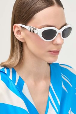 Slnečné okuliare Michael Kors EMPIRE OVAL dámske, biela farba, 0MK2192