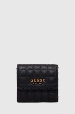 Peňaženka Guess TIA dámsky, čierna farba, SWQA91 87440