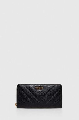 Peňaženka Guess JANIA dámsky, čierna farba, SWGA91 99630