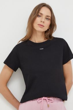 Bavlnené tričko Pinko dámsky, čierna farba, 100373.A1N8