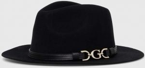 Vlnený klobúk Guess DAGAN čierna farba, vlnený, AW5067 WOL01