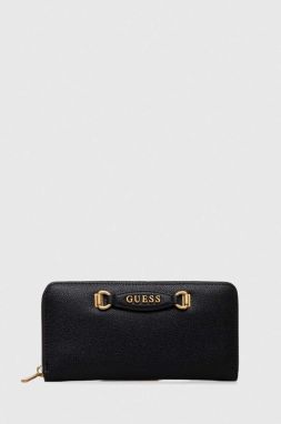Peňaženka Guess EMERA dámsky, čierna farba, SWVA92 21460