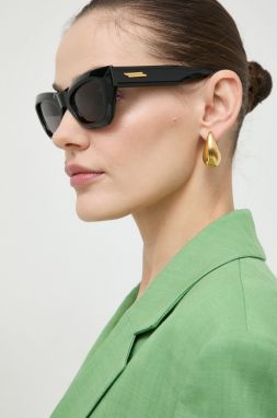 Slnečné okuliare Bottega Veneta dámske, čierna farba, BV1251S