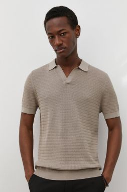 Bavlnené polo tričko Drykorn BRAIAN šedá farba, jednofarebný, 42005248714