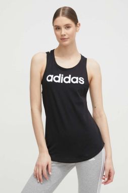 Bavlnený top adidas GL0566 čierna farba, GL0566