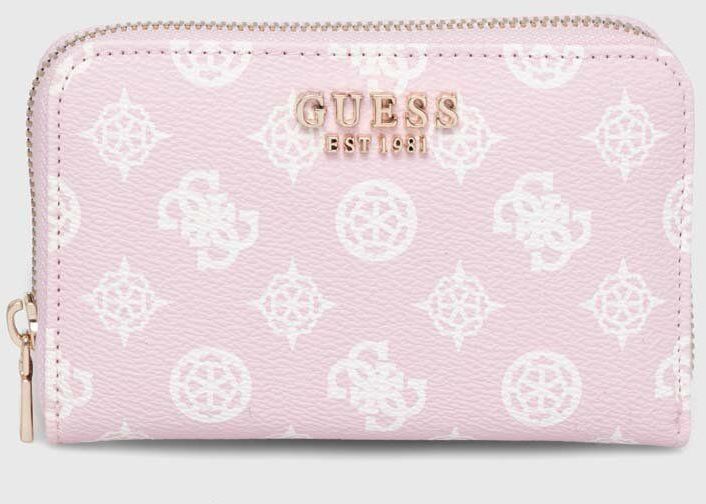 Peňaženka Guess LAUREL dámsky, ružová farba, SWPG85 00400