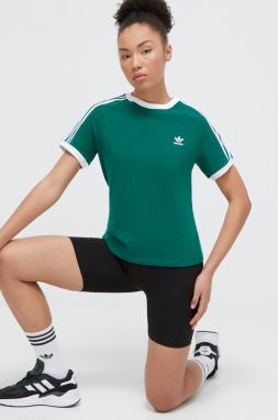 Tričko adidas Originals dámske, zelená farba, IR8110