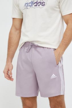 Šortky adidas pánske, fialová farba, IS1393