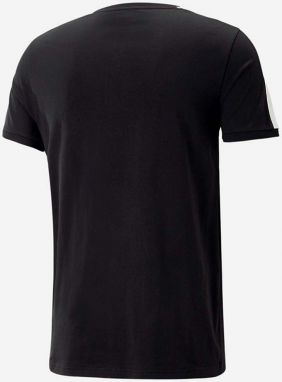 Tričko Puma  T7 pánske, čierna farba, s nášivkou, 535610
